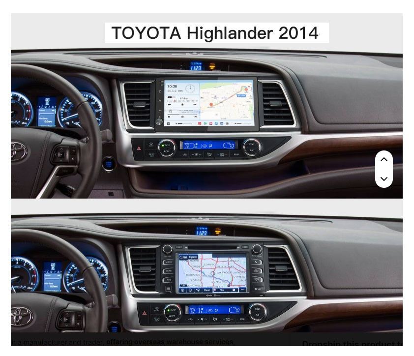 Consola YELEW - TOYOTA HIGHLANDER - KLUGER
