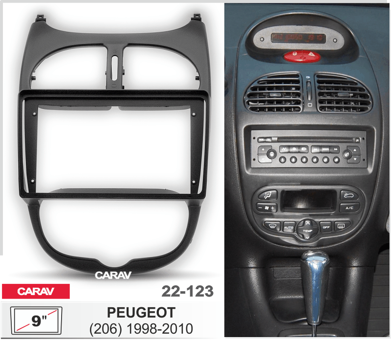 Consola CARAV - PEUGEOT (206)