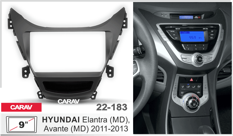 Consola CARAV - HYUNDAI ELANTRA (MD), AVANTE (MD)