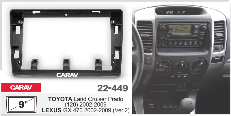 Consola CARAV - TOYOTA LAND CRUISER PRADO (120)