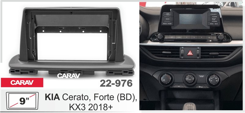 Consola CARAV - KIA CERATO, FORTE (BD), KX3