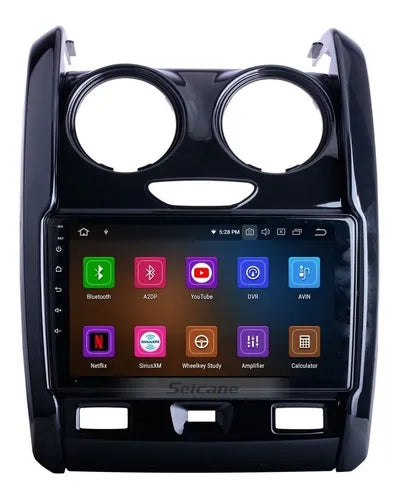 Consola para Renault Duster 2015+ (9 Pulgadas, Negro)