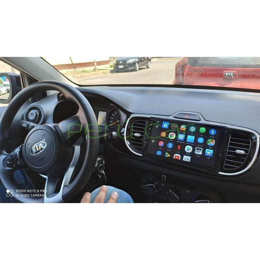 Autoradio + Consola para KIA Pegas 2017+ (LHD, 9 Pulgadas, Color Negro)