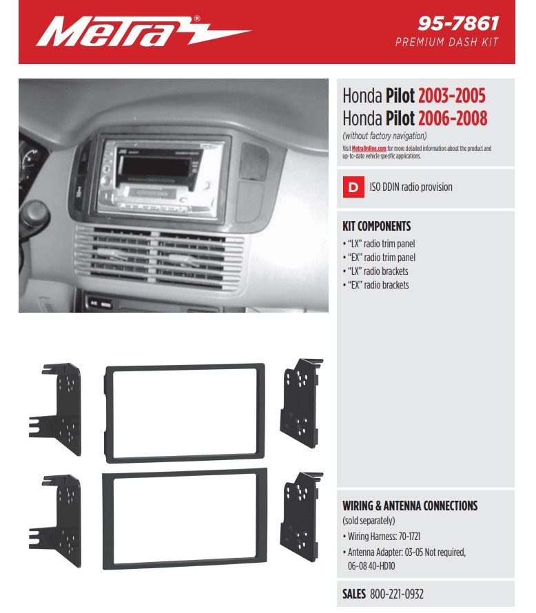 Consola METRA - HONDA PILOT