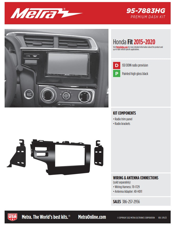 Consola METRA - HONDA FIT - Jazz