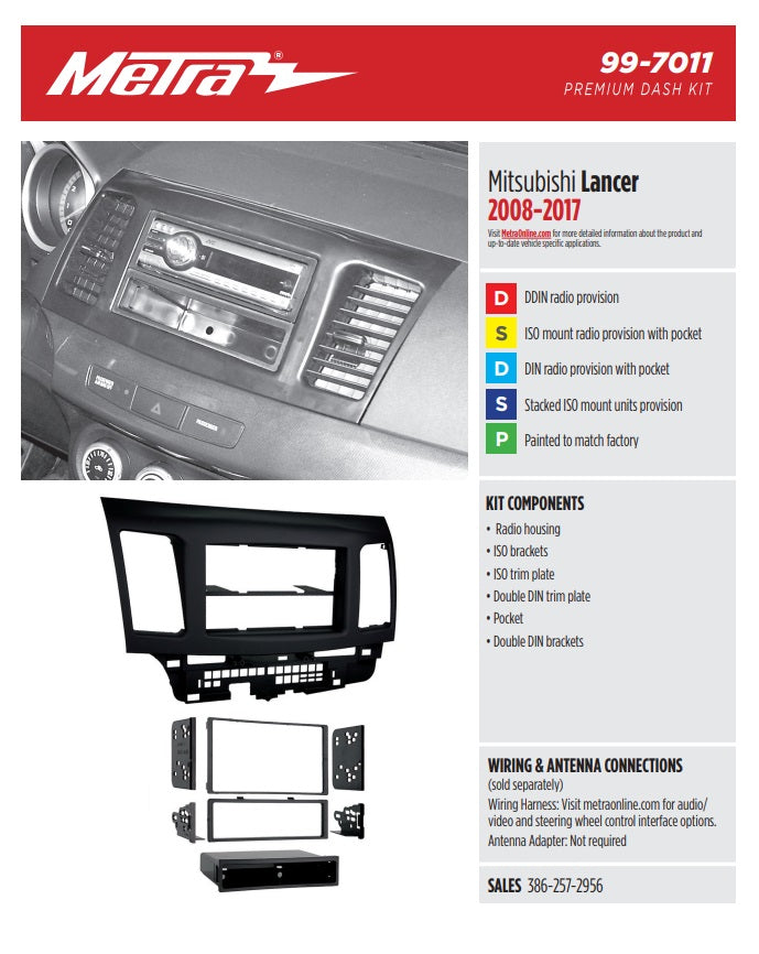 Consola METRA - MITSUBISHI LANCER