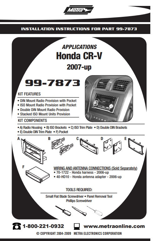 Consola METRA - Honda CRV
