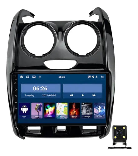 Consola para Renault Duster 2015+ (9 Pulgadas, Negro)
