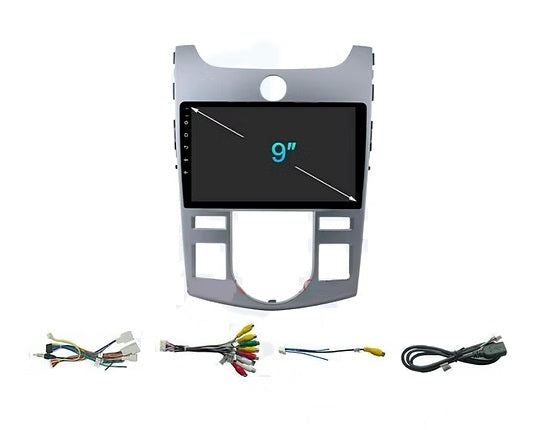 Consola para KIA Forte AC/A Silver 2009 (9 Pulgadas)