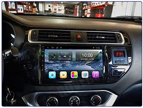 Consola para KIA Rio / K3 2015-2017 (9 Pulgadas, con Orificio para SRS, Color Negro)