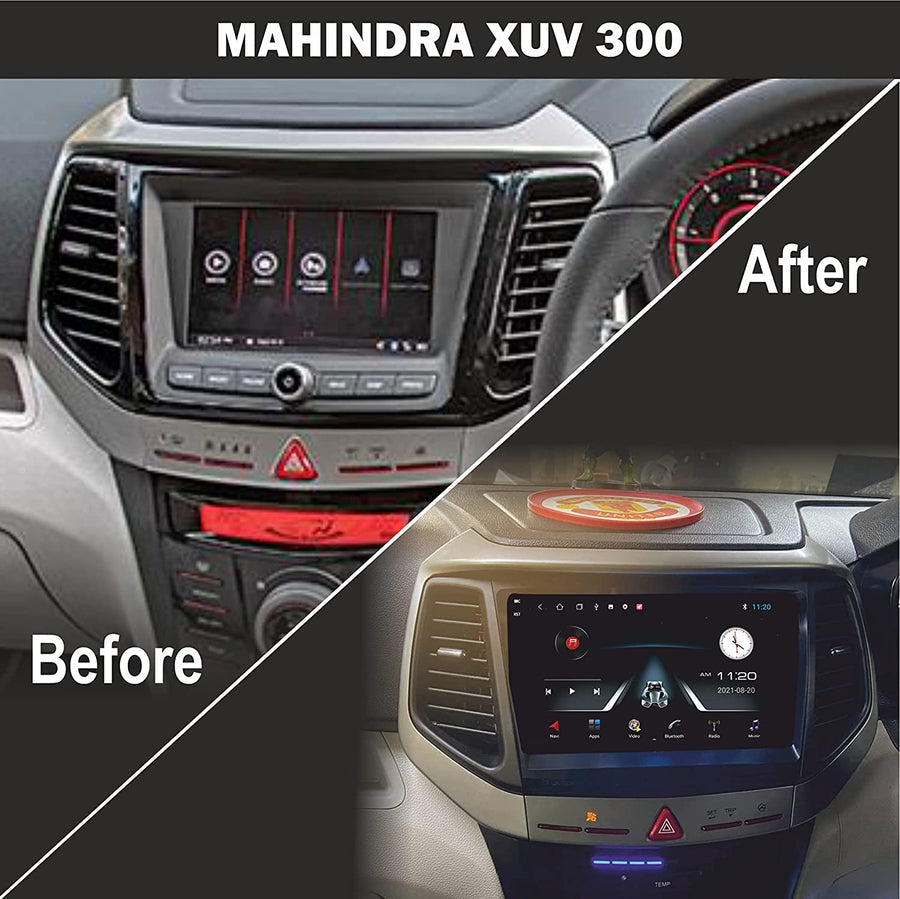 Consola para Mahindra XUV300 (baja gama, 9 pulgadas)