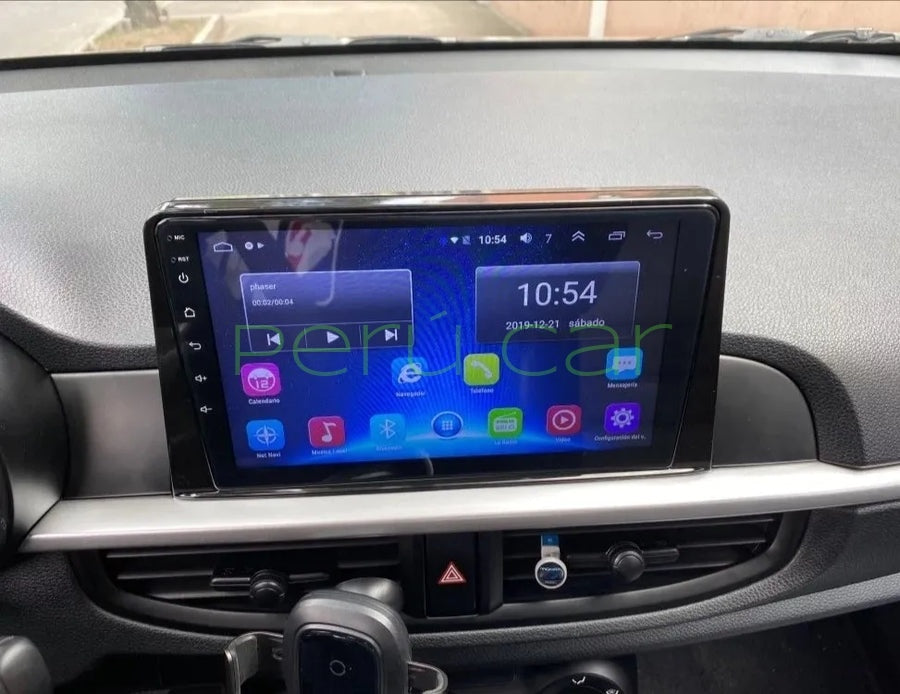 Consola para KIA Picanto 2016-2024  (9 Pulgadas, Color Negro)
