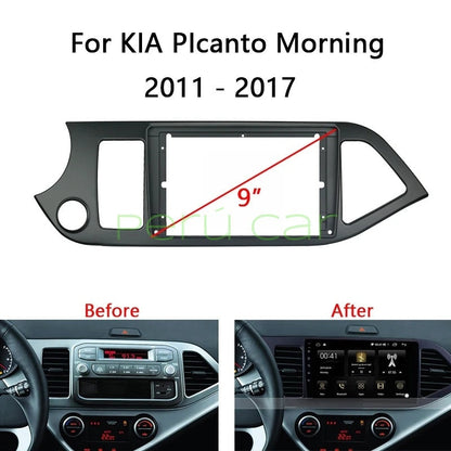 Autoradio + Consola para KIA Morning / Picanto 2011 (9 Pulgadas, LHD)