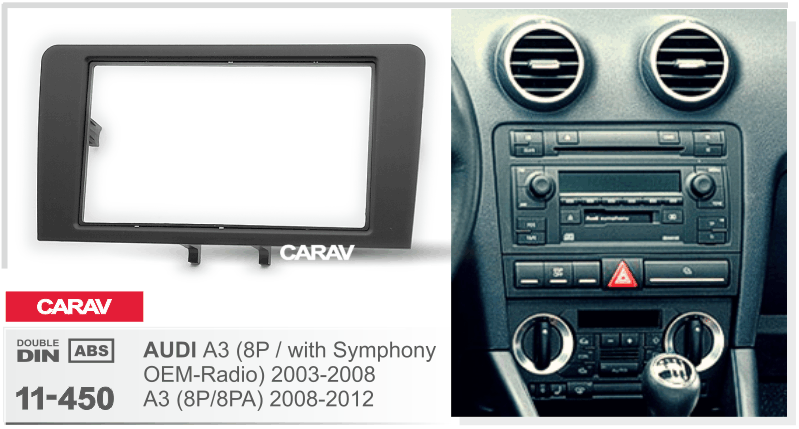 Consola CARAV - AUDI A3 (8P / WITH SYMPHONY OEM-RADIO)