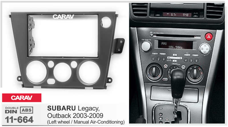 Consola CARAV - SUBARU LEGACY - OUTBACK