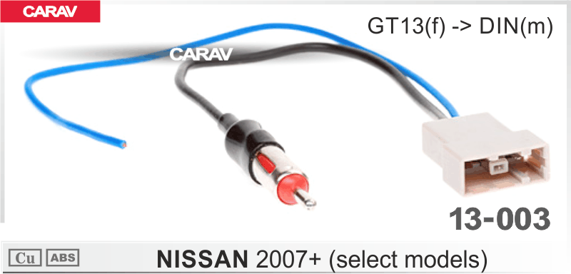 Adaptador de Antena Carav para Nissan 2007+