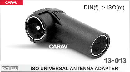 Adaptador de Antena Carav Universal DIN(F) - ISO (M)