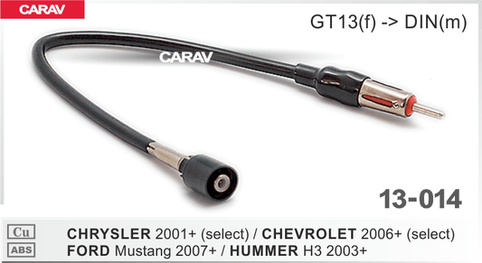 Adaptador de Antena Carav para Chevrolet 2006+ / Ford Mustang 2007+