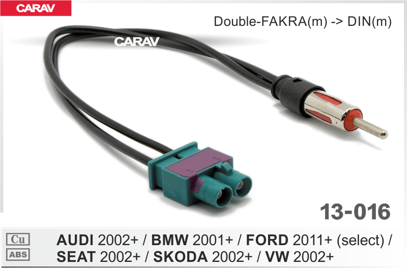 Adaptador de Antena Carav para Ford 2011+