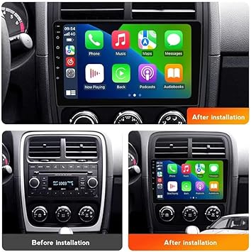 Consola para DODGE CALIBER 2010-2012 (9 Pulgadas)