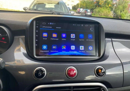 Autoradio + Consola para FIAT 500X 2014-2019 (9 Pulgadas)