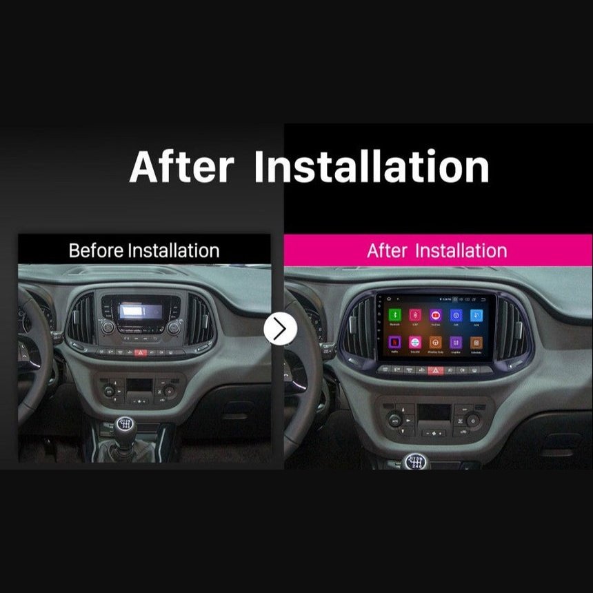 Autoradio + Consola para FIAT DOBLO 2015 (9 Pulgadas)