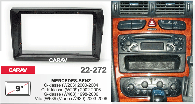 Consola CARAV - MERCEDES BENZ C - KLASSE (W203)