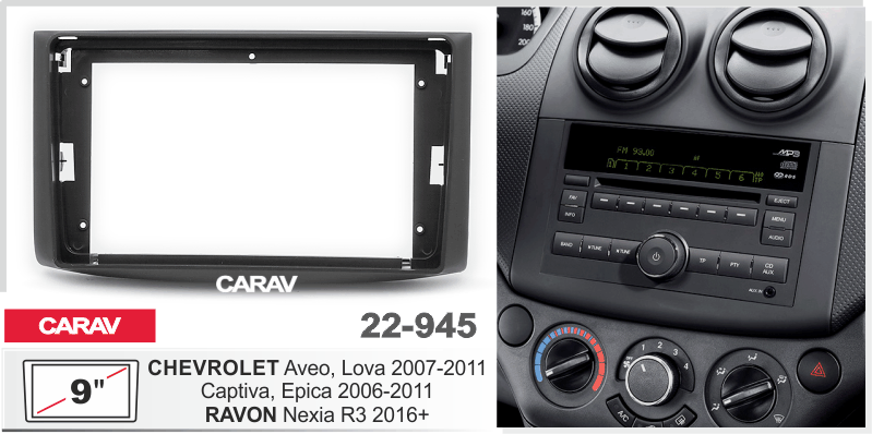Consola CARAV - CHEVROLET AVEO, LOVA