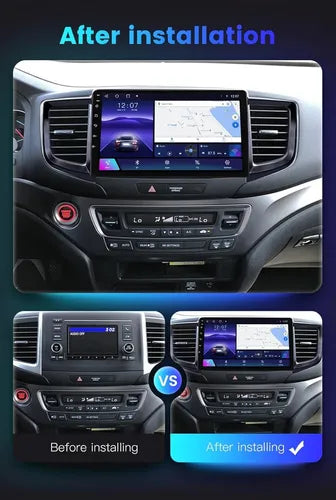 Consola para HONDA PILOT 2016+ (10.1 Pulgadas, Negro UV)