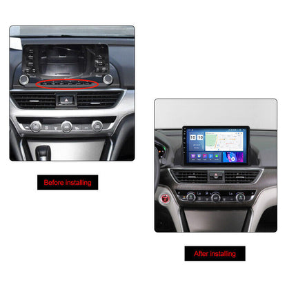 Autoradio + Consola para HONDA ACCORD 2018+ (9 Pulgadas, Negro UV)