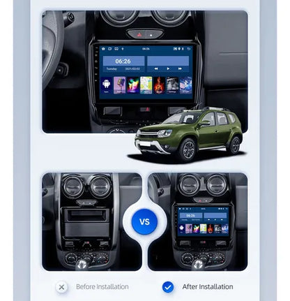 Consola para Renault Duster 2015+ (9 Pulgadas, Negro)