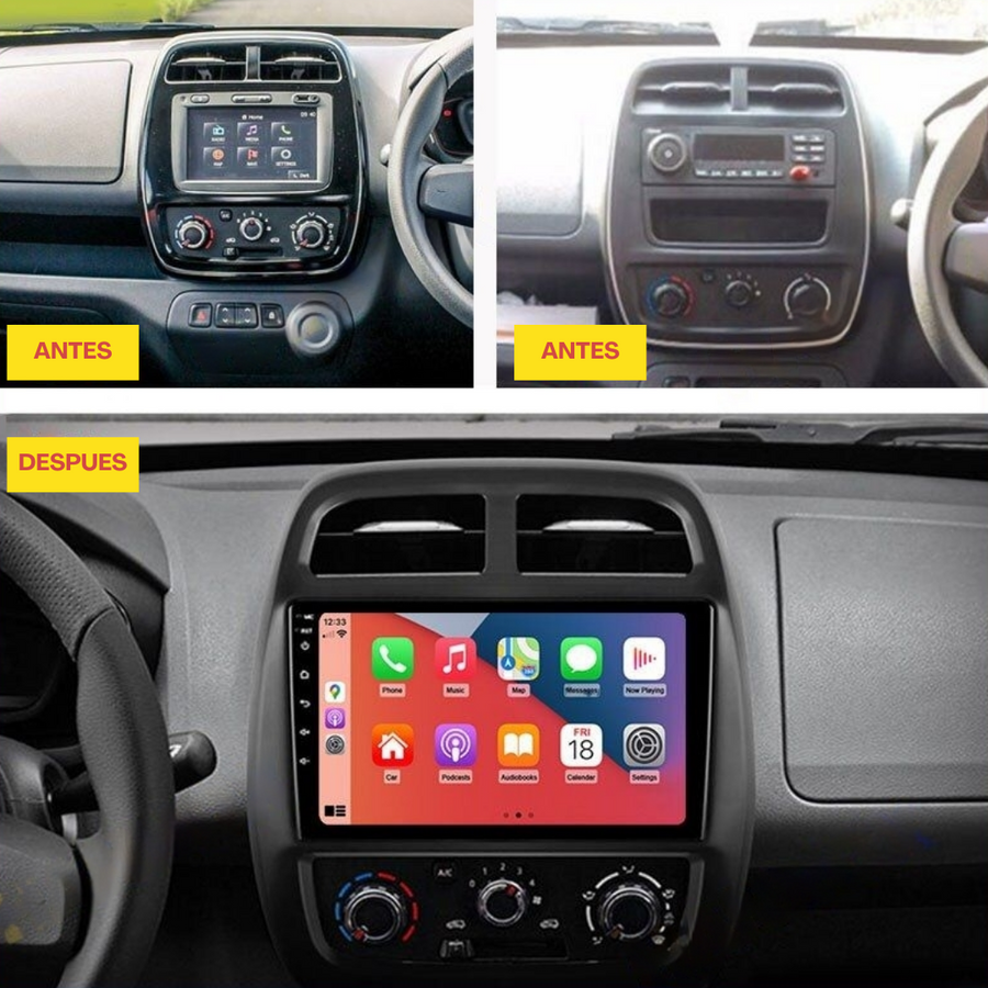 Autoradio + Consola para Renault Kwid 2017+ (9 Pulgadas)