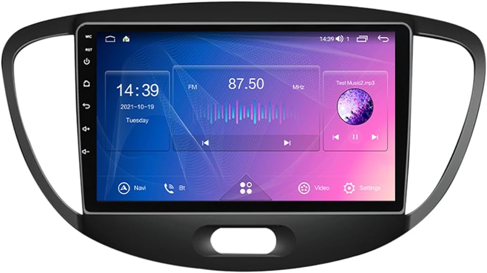 Autoradio + Consola para Hyundai I-10 2012 (9 Pulgadas, de Alta Gama)