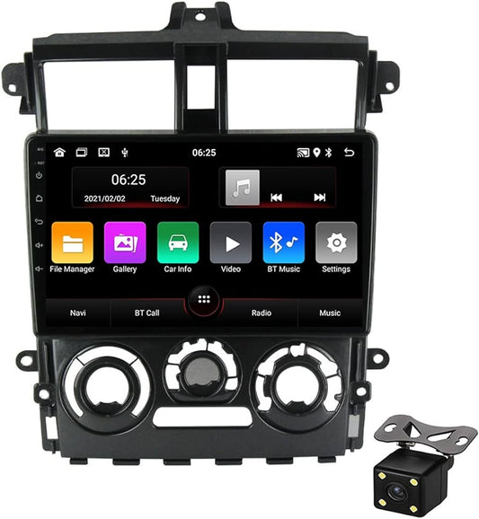 Autoradio + Consola para Mitsubishi Colt Plus 2013+ (9 pulgadas, negro UV)