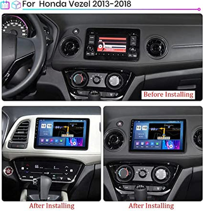 Autoradio + Consola para Honda Vezel/ HR-V/ XR-V 2014-2018 (9 Pulgadas)