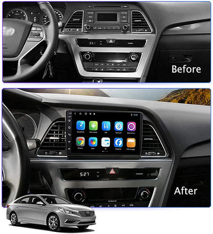 Autoradio + Consola para Hyundai Sonata 2015-2017 (9 Pulgadas, LHD)