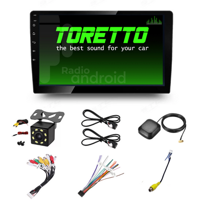 Autoradio Android 9" Toretto (4+64GB) CARPLAY RESOLUCION 2K