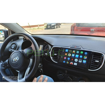 Autoradio + Consola para KIA Pegas 2017+ (LHD, 9 Pulgadas, Color Negro)
