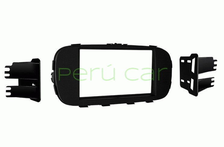 Consola para Kia Soul, METRA, DDIN , 2014-2019, negro mate.