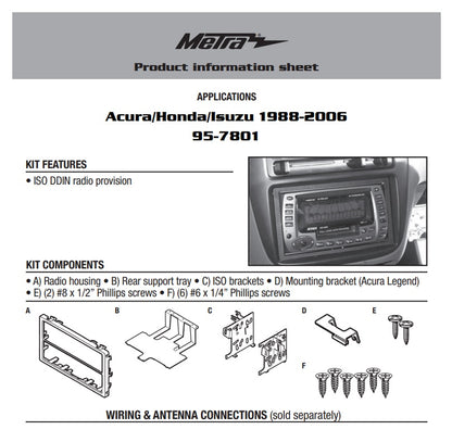 Consola METRA - Honda Accord/ Civic