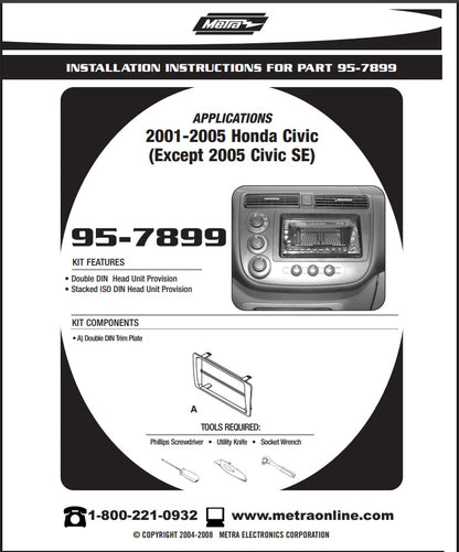 Consola METRA - Honda Civic