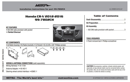 Consola METRA - Honda CRV