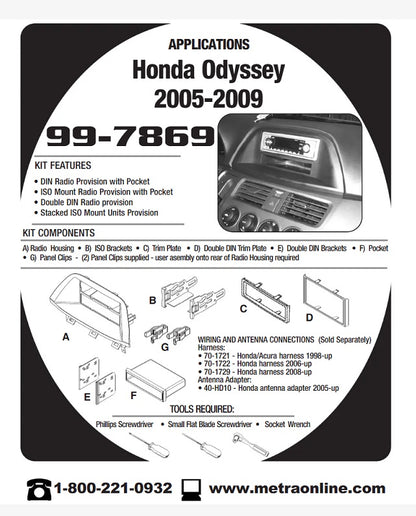Consola METRA - HONDA ODYSSEY