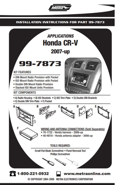 Consola METRA - Honda CRV