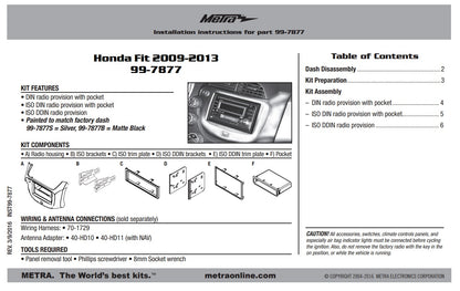 Consola METRA - Honda FIT Color Plata