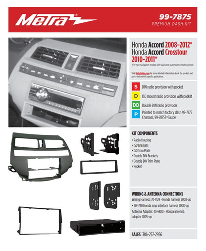 Consola METRA - Honda Accord