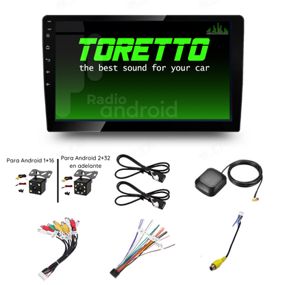 Autoradio + Consola para Toyota Prius 2010 (9 Pulgadas, Izquierda, Plateado)