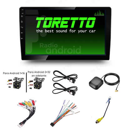 Autoradio + Consola para MERCEDES BENZ B200/ A-KLASSE (W169)/ B-KLASSE (W245) 2004-2012 (9 Pulgadas, UV BLACK)