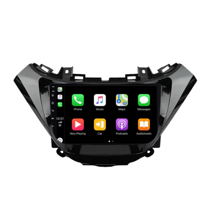 Autoradio + Consola para CHEVROLET MALIBU 2016-2018 (9 Pulgadas, Negro UV)