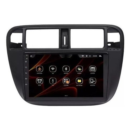 Autoradio + Consola para HONDA CIVIC 1996-2001 (9 Pulgadas, LHD, Manual)